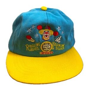 VTG Kids Ringling Bros Barnum Bailey Greatest Show On Earth Circus RARE hat ‘97